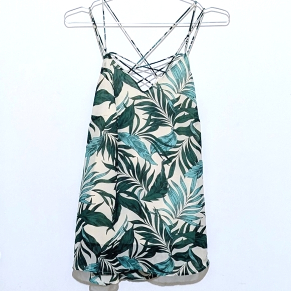 Japna | Tropical Print | Strappy Tank Top | Beach | Boho | Vacation | Chic - Picture 6 of 6